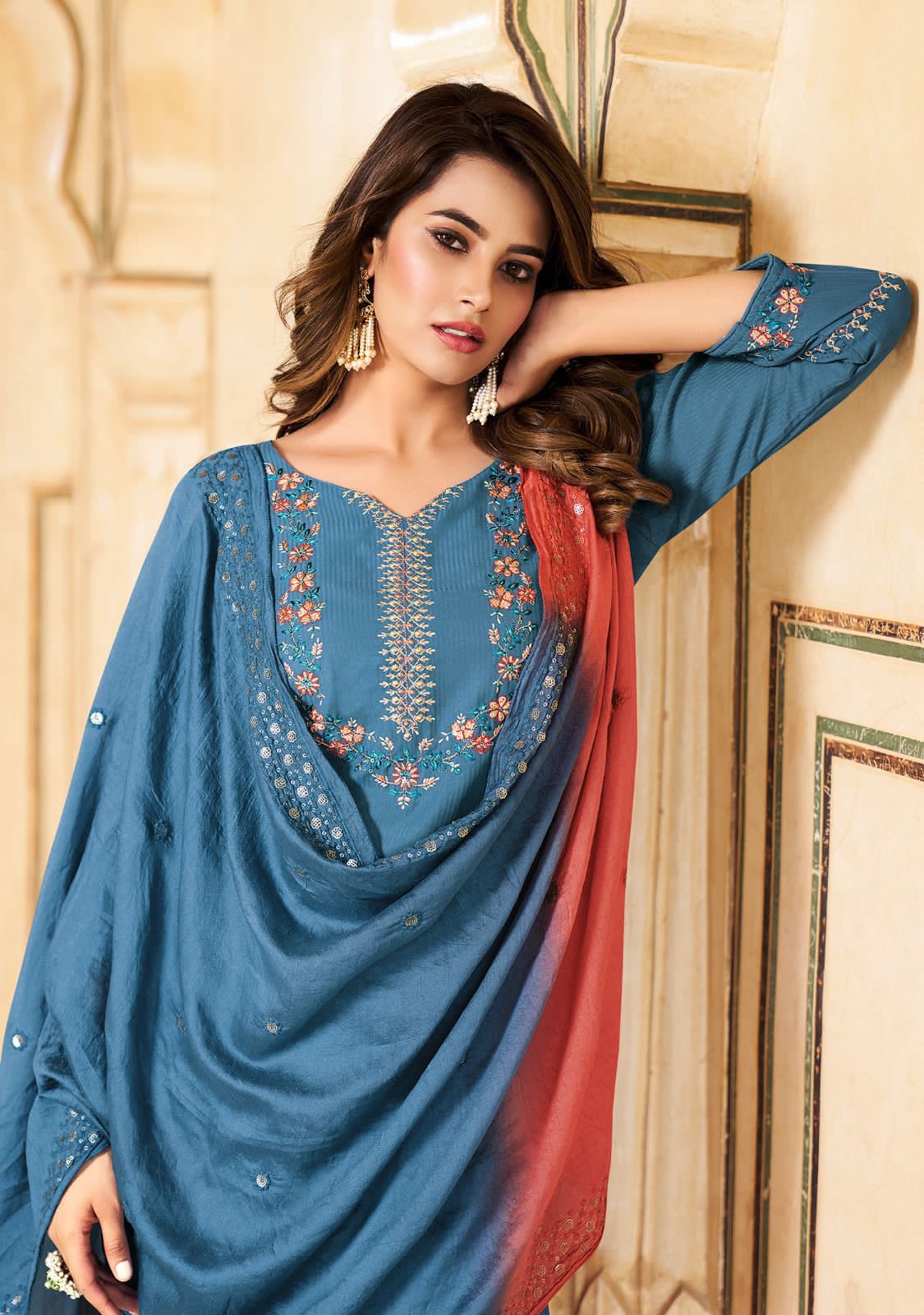 Aadhya By Ladies Flavour Embroidery Readymade Suits